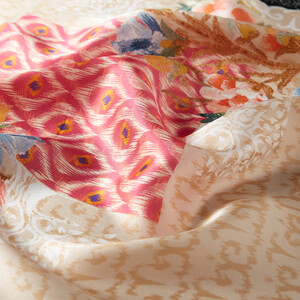 ipekevi - Embroidery Silk Twill Scarf Model 04 (1)