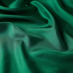 Emerald Green Frame Silk Twill Scarf - Thumbnail