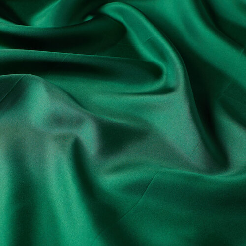Emerald Green Frame Silk Twill Scarf