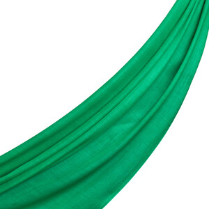 Emerald Green Plain Modal Scarf - Thumbnail