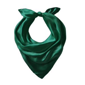 Emerald Green Reversible Silk Pocket Square - Thumbnail