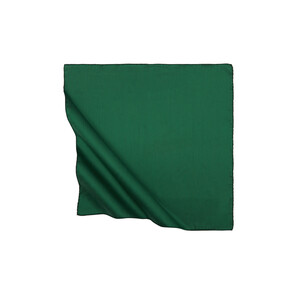 Emerald Green Reversible Silk Pocket Square - Thumbnail