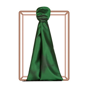 Emerald Green Spray Paint Print Silk Scarf - Thumbnail