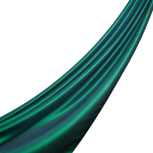 Emerald Green Thin Shantung Silk Neck Scarf - Thumbnail