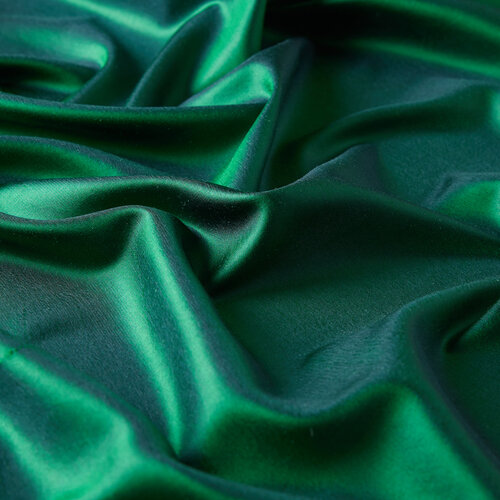 Emerald Green Thin Shantung Silk Neck Scarf