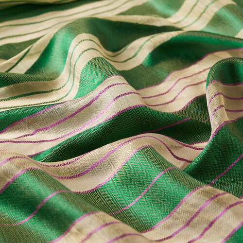 Emerald Organza Silk Scarf