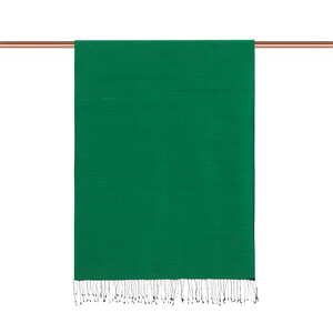 Emerald Petrol Reversible Silk Scarf - Thumbnail