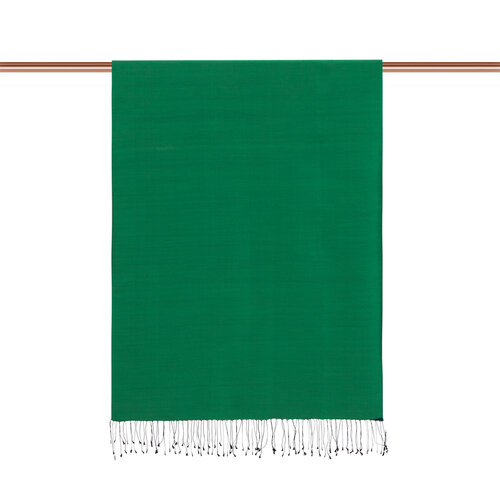 Emerald Petrol Reversible Silk Scarf