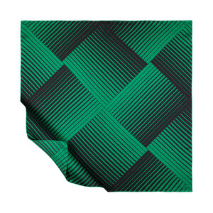 Emerald Scan Print Silk Twill Scarf - Thumbnail