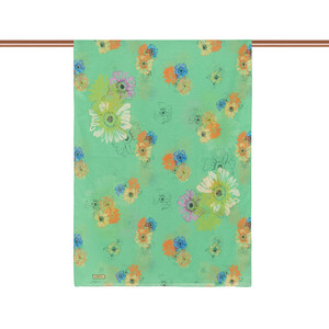ipekevi - Emerald Single Bloom Cotton Scarf (1)