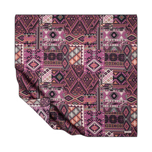 ipekevi - Erguvan Sihirli Halı Tivil İpek Eşarp