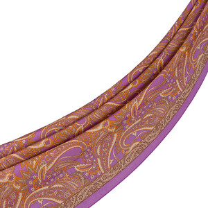 Fig Purple Armoni Print Tencel Scarf - Thumbnail