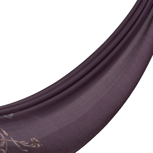 fig Purple Baroque Signature Tencel Scarf