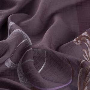 fig Purple Baroque Signature Tencel Scarf - Thumbnail