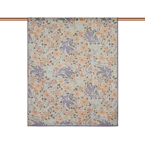 Fig Purple Botanical Cotton Scarf