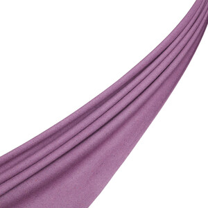 Fig Purple Cashmere Wool Silk Dot Scarf - Thumbnail