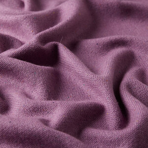 Fig Purple Cashmere Wool Silk Dot Scarf - Thumbnail