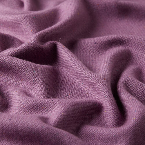 Fig Purple Cashmere Wool Silk Dot Scarf