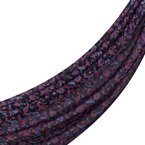 ipekevi - Fig Purple Eastern Garden Cotton Scarf
