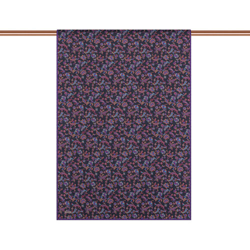 Fig Purple Eastern Garden Cotton Scarf