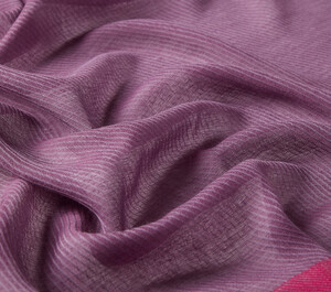 ipekevi - Fig Purple Fuchsia Bordered Wool Silk Scarf (1)