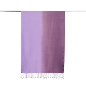 Fig Purple Gradient Silk Scarf - Thumbnail