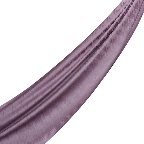 Fig Purple Houndstooth Cotton Silk Scarf