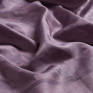Fig Purple Houndstooth Cotton Silk Scarf - Thumbnail