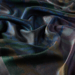 Fig Purple Jacquard Prime Silk Scarf - Thumbnail