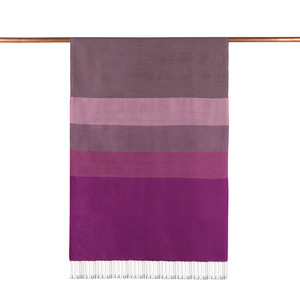 ipekevi - Fig Purple Kushak Striped Silk Scarf (1)
