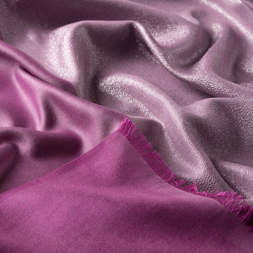 Fig Purple Lady Lurex Silk Scarf