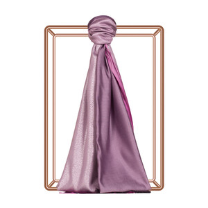 Fig Purple Lady Lurex Silk Scarf - Thumbnail