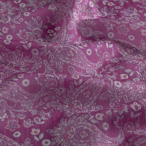 ipekevi - Fig Purple Mezopotamya Model 06 Print Tencel Scarf (1)