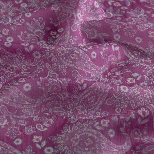 Fig Purple Mezopotamya Model 06 Print Tencel Scarf