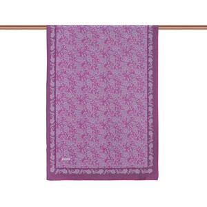Fig Purple Mezopotamya Model 06 Print Tencel Scarf - Thumbnail