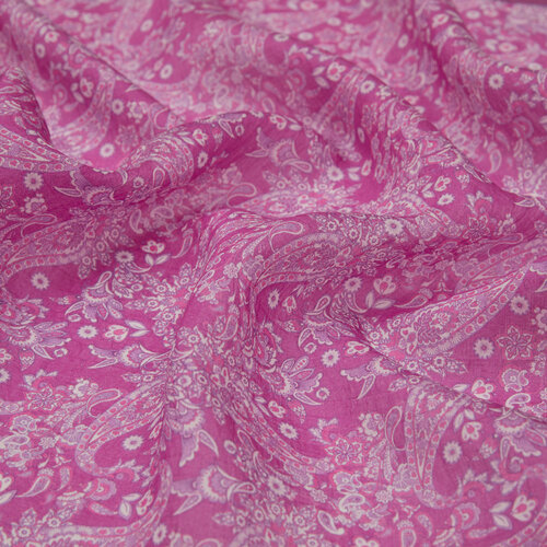 Fig Purple Mezopotamya Model 06 Print Tencel Scarf