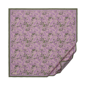 Fig Purple Mezopotamya Print Tencel Scarf - Thumbnail