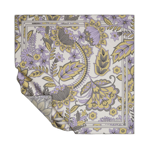 Fig Purple Rebel Ivy Twill Silk Scarf