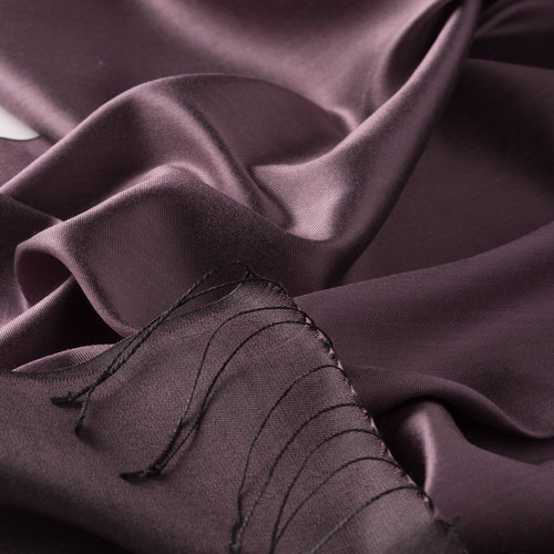 Fig Purple Reversible Silk Scarf