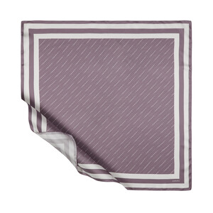 Fig Purple Signature Silk Twill Scarf - Thumbnail