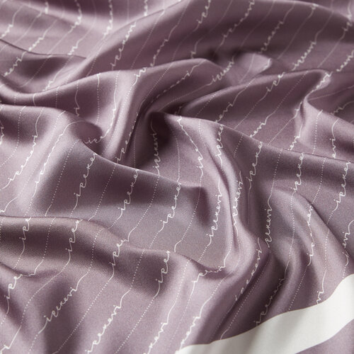 Fig Purple Signature Silk Twill Scarf