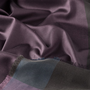 Fig Purple Silk Twill Scarf - Thumbnail