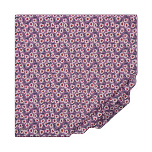 Fig Purple Spring Flowers Cotton Scarf - Thumbnail