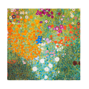 Flower Garden Satin Silk Pocket Square - Thumbnail