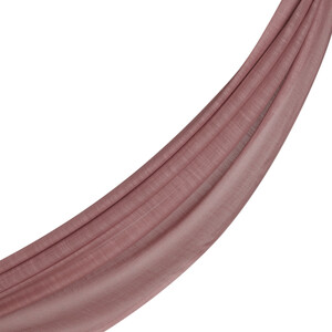 شال قطن وحرير ساده لون ترابي فاتح - Thumbnail