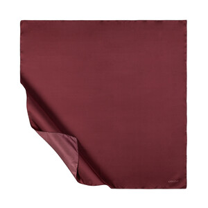 Forest Rose Plain Silk Twill Scarf - Thumbnail