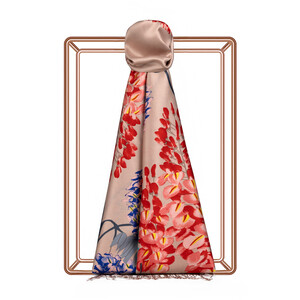 Foundation Acacia Print Silk Shawl - Thumbnail