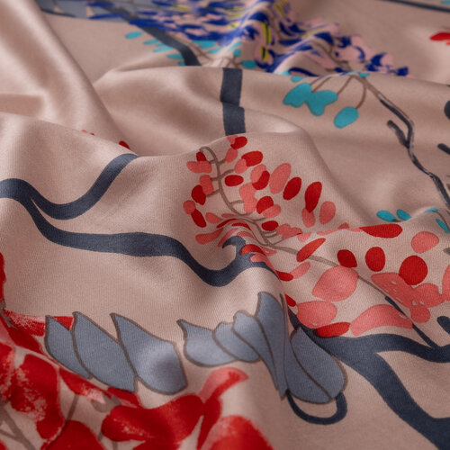 Foundation Acacia Print Silk Shawl Foundation Acacia Print Silk Shawl