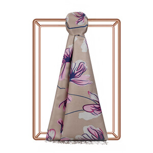 ipekevi - Foundation Freesia Print Silk Shawl ipekevi - Foundation Freesia Print Silk Shawl