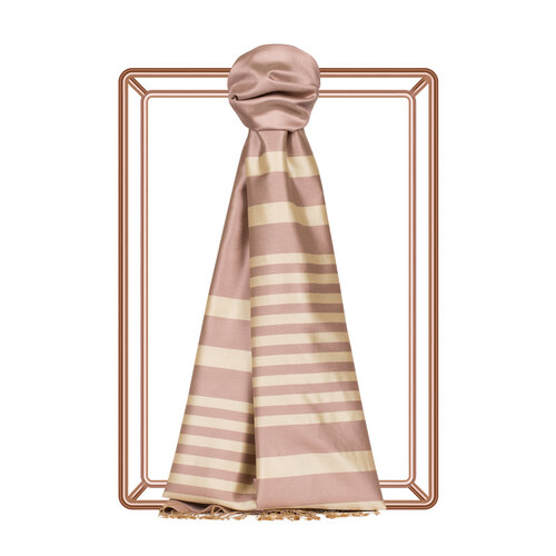 Foundation Meridian Striped Silk Scarf